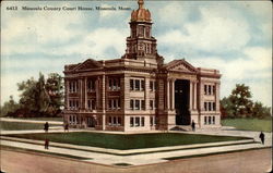 Missoula County Court House Montana Postcard Postcard