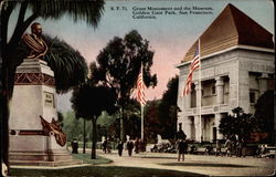 Grant Monument and the Museum, Golden Gate Park Postcard