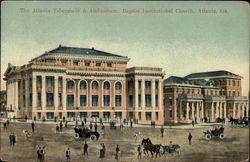 The Atlanta Tabernacle & Auditorium. Baptist Institutional Church Georgia Postcard Postcard