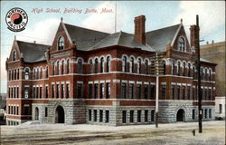 High School Building Butte, MT Postcard Postcard