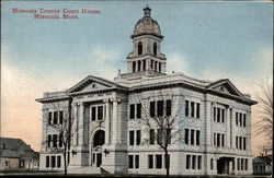 Missoula County Court House Postcard