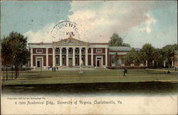 Academical Bldg., University Of Virginia Postcard