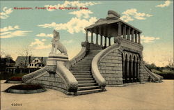 Mausoleum, Forest Park Springfield, MA Postcard Postcard