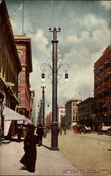 Sixteenth Street, Denver Looking North From California Colorado Postcard Postcard