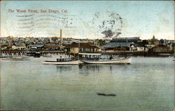 The Water Front San Diego, CA Postcard Postcard