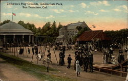 Children's Play Grounds, Golden Gate Park Postcard