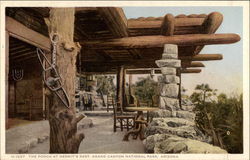 The Porch at Hermit's Rest Grand Canyon National Park, AZ Postcard Postcard