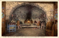 The Fire Place, Hermit's Rest Grand Canyon National Park, AZ Postcard Postcard