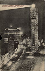 Times Square and "The Great White Way" After Theatre New York, NY Postcard Postcard