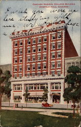 Chicago Musical College Building, Ziegfeld Hall Illinois Postcard Postcard