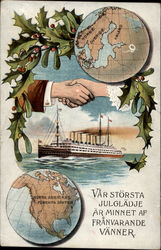 Var Storsta Julgladje Ar Minnet Af Franvarande Vanner Boats, Ships Postcard Postcard