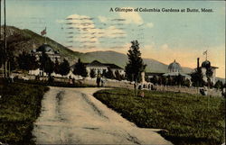 A glimpse of Columbia Gardens Postcard