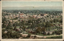 Birdseye View Pasadena, CA Postcard Postcard