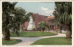 Margaret Monument and Park New Orleans, LA Postcard Postcard