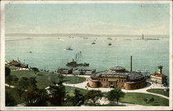 Harbor and Battery Park New York, NY Postcard Postcard