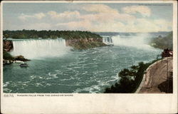 Niagara Falls From the Canadian Shore New York Postcard Postcard