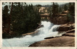 Cataract of Diamonds and Silver Apron Yosemite Valley, CA Yosemite National Park Postcard Postcard