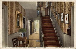 The Front Hall, Longfellow's Old Home Postcard