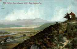 The Valley from Mission Cliff San Diego, CA Postcard Postcard