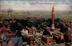 Looking N.E. from Old Water Tower Postcard