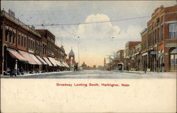 Broadway Looking South Postcard