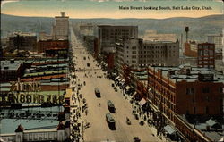 Main Street, Looking South Postcard