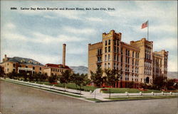 Latter Day Saints Hospital and Nurses Home Salt Lake City, UT Postcard Postcard