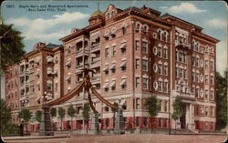 Eagle Gate and Bransford Apartments Salt Lake City, UT Postcard Postcard