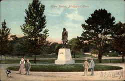 Howe Statue Bridgeport, CT Postcard Postcard