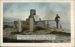 Captain John Smith's Monument, Star Island , Isle of Shoals Portsmouth, NH Postcard Postcard