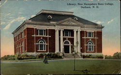 Library, New Hampshire State College Postcard