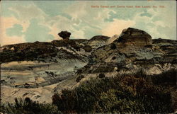 Devils Canon and Devils head Bad Lands, ND Postcard Postcard