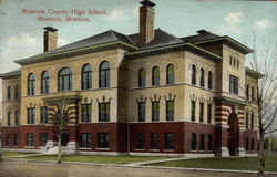 Missoula County High School Montana Postcard Postcard