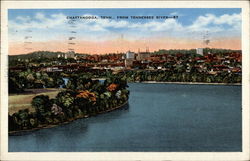 Chattanooga, Tenn., from Tennessee River Postcard Postcard