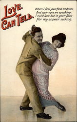 Love Can Tell (Couple dancing) Postcard Postcard