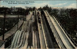 A View of Scenic Railway and Ball Grounds, Euclid Beach Postcard