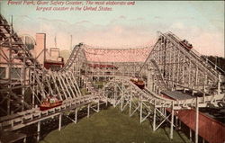 Forest Park, Giant Safety Coaster Illinois Postcard Postcard