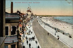 Boulevard Revere Beach, MA Postcard Postcard