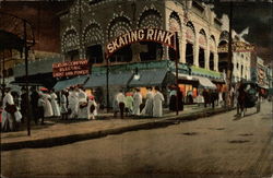 Surf Avenue, Skating Rink Coney Island, NY Postcard Postcard