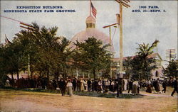 Exposition Building, Minnesota State Fair Grounds Postcard