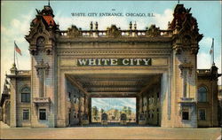 White City Entrance Chicago, IL Postcard Postcard