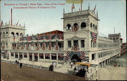 Entrance to Young's New Pier Postcard