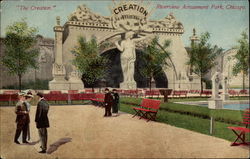 "The Creation", Riverview Amusement Park Chicago, IL Postcard Postcard