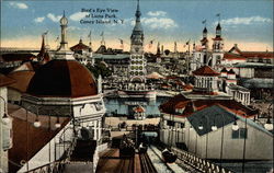 Bird's Eye View of Luna Park Postcard