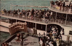 Crowd Going on Excursion Boat for Coney Island Postcard