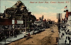 Part of Surf Ave Postcard