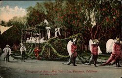 Tournament of Roses, New Year's Day, High School Float Postcard