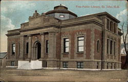 Free Public Library Postcard