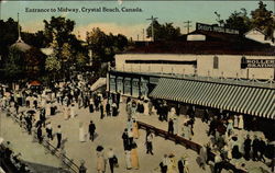 Entrance to Midway Postcard