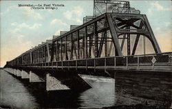 La Pont Victoria, Victoria Bridge Montreal, QC Canada Quebec Postcard Postcard